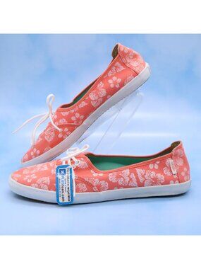 Vans Solana Aloha Coral Surf Siders Tropical Floral Women's Sz 9.5 Sneakers